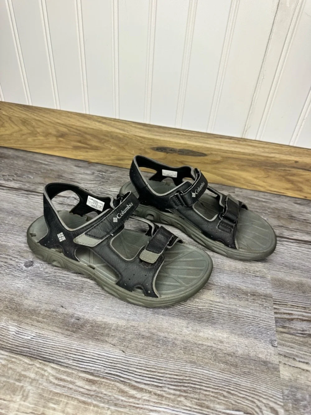 Columbia Kids TechSun Vent Water Sport Sandals Omni Grip Hiking Walk Grey US 2